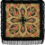 Платок Павловопосадский с шерстяной бахромой 89 x 89 685-18 "Вечерок", вид 18