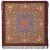 Платок Павловопосадский с шерстяной бахромой 125 x 125 1551-16 "Откровение", вид 16