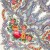 Платок Павловопосадский с шелковой бахромой 125x125 1463-1 "Сон бабочки", вид 1