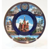 Тарелка 10-K6-19 Москва коллаж ХВБ D10