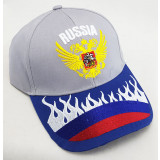 Головной убор Бейсболка вышивка герб России