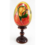 Яйцо пасхальное деревянное Казанская божия матерь