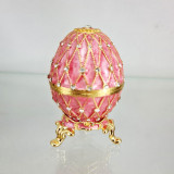 Копия Фаберже 4326 яйцо шкатулка, розовое, 8