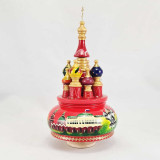 Музыкальный собор - макет Москва Кремль на красном фоне,...