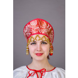 Русский народный костюм КОКОШНИКИ Кокошник  Яна Яна-00-01-00, 10 см