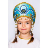 Русский народный костюм АЛИ, Кокошник детский &quot;Алина&quot;