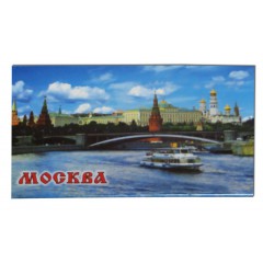 Магнит металлический 02-17 мет. плоский Москва. Панорама К