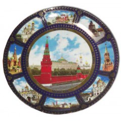 Тарелка 20-K8-22 фарфор D20 "Москва, Набережная"