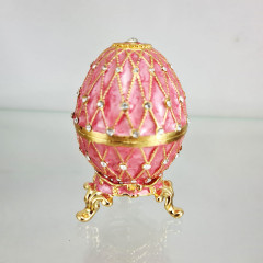 Копия Фаберже 4326 яйцо шкатулка, розовое, 8