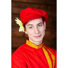Русский народный костюм Картуз мужской КГВ-02-01-01, единый