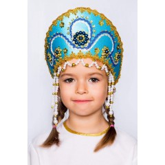 Русский народный костюм КОКОШНИКИ Кокошник Алина АЛИ-00-04-00, 11 см
