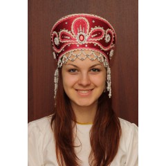 Русский народный костюм КОКОШНИКИ Кокошник Виктория ВИК-00-10-00, 11 см
