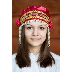 Русский народный костюм КОКОШНИКИ Кокошник Инна ИНН-00-10-00, 6 см