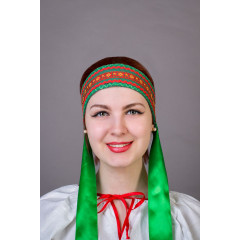 Русский народный костюм КОКОШНИКИ Повязка  Наталья ПНА-00-08-00, 6 см